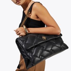 Kurt Geiger Black Quilted Shoulder Bag